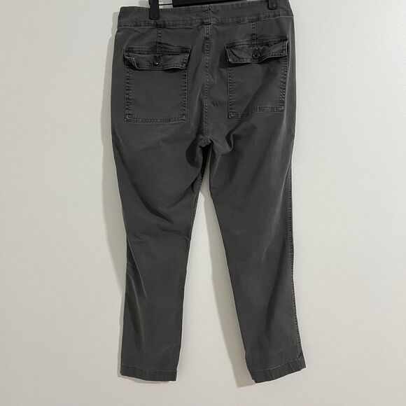 J. Crew Front Pocket Cargo Chino Pants Size 8 Gray Grunge Casual Gorp Y2K Cotton - Picture 2 of 9